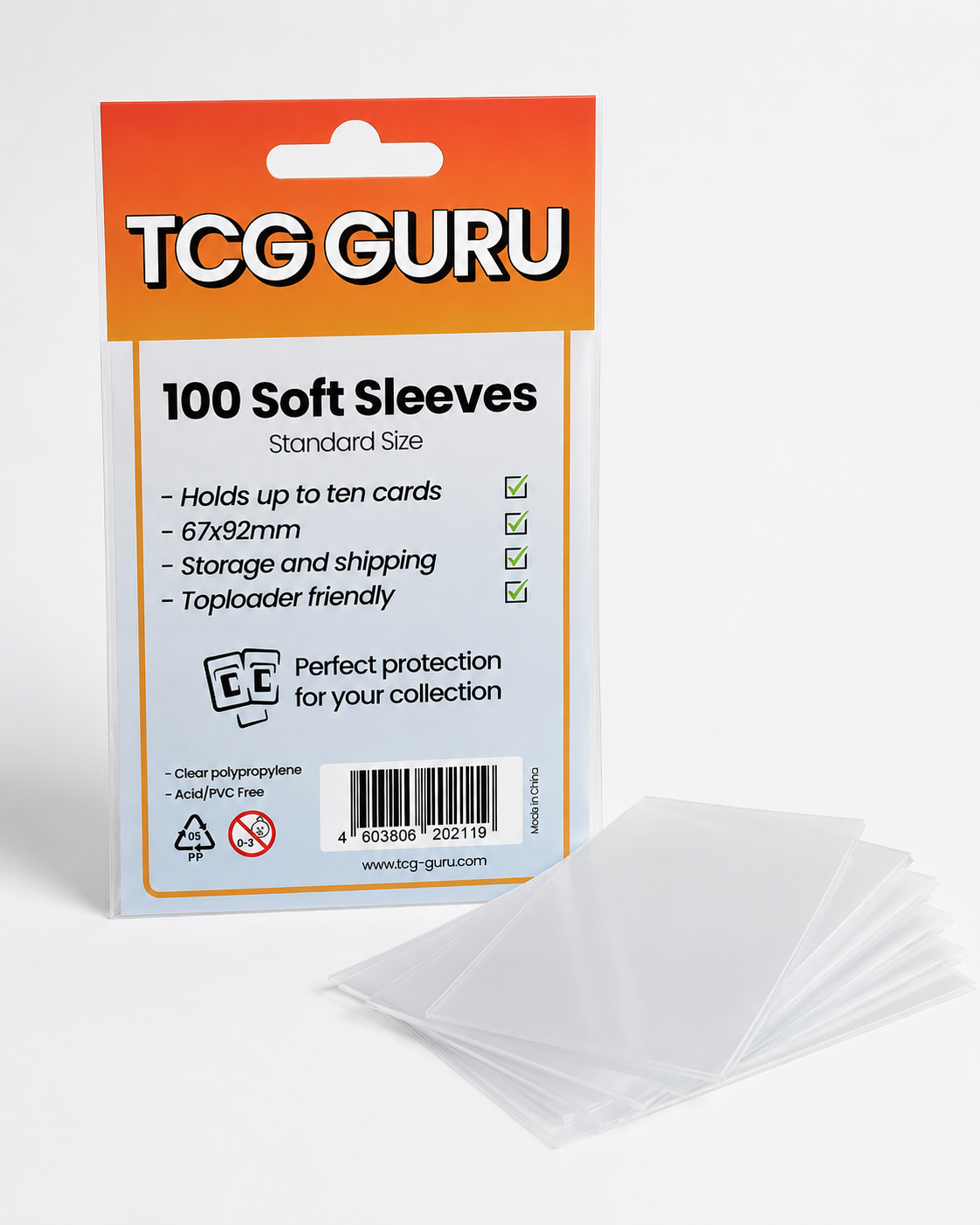 TCG Guru Soft Sleeves Standard Size (100)