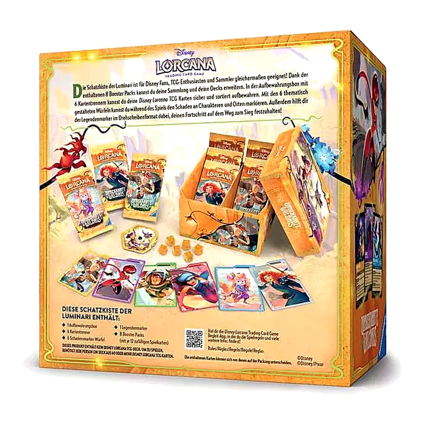 Disney Lorcana Unbekannte Wildnis Schatzkiste Set 12 DE