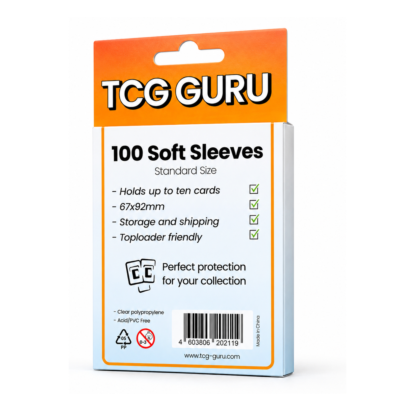 TCG Guru Soft Sleeves Standard Size (100)