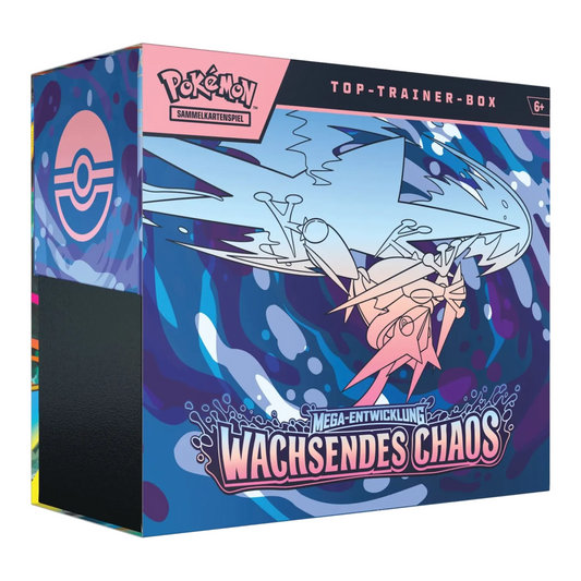 Pokémon TCG Wachsendes Chaos Top-Trainer-Box DE